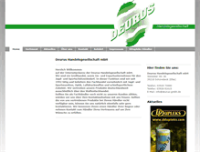 Tablet Screenshot of deurus-gmbh.com